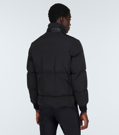 Shop Tom Ford Techno Down Jacket In Black