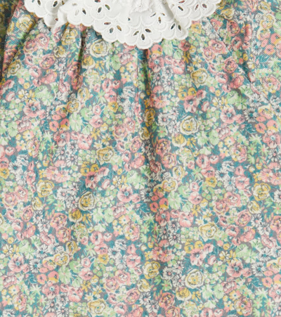 Shop Tartine Et Chocolat Baby Floral Cotton Dress In Multicoloured