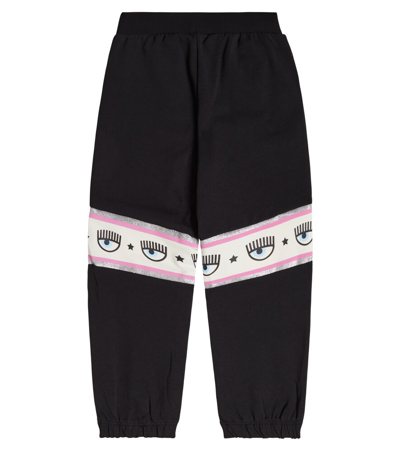 Monnalisa X Chiara Ferragni Eyestar Sweatpants In Black
