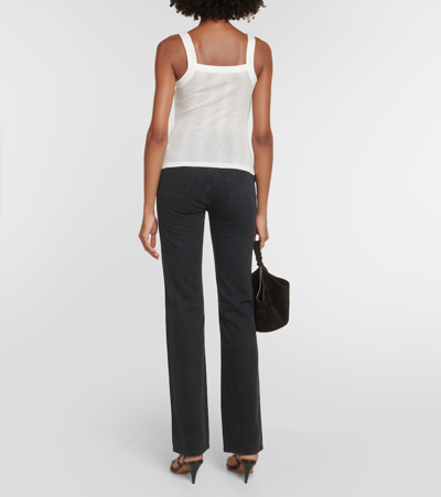 Khaite Oylan Jersey Tank Top In White