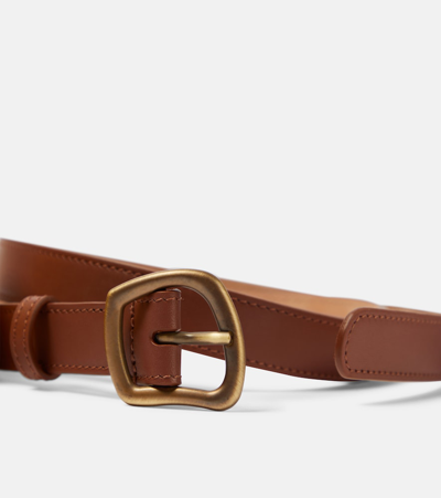 Shop Gabriela Hearst Simone Leather Belt In Brown