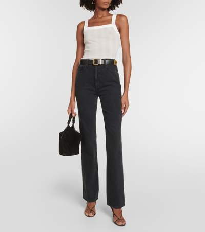 Khaite Abigail Jeans In Black