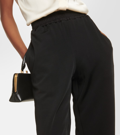 Jil Sander Wool-blend Sweatpants In Black