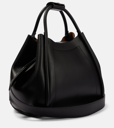 Max Mara Medium Marin Leather Tote Bag In Black | ModeSens