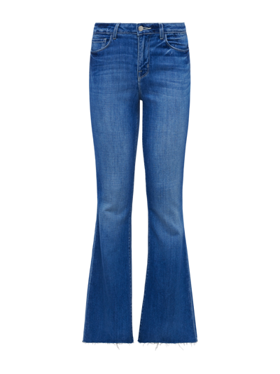 L Agence Sera High Rise Flare Jeans In Bordello In Bordello