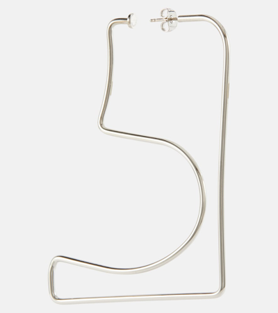 Courrèges Medium Ac Dangle Earrings In Metallic