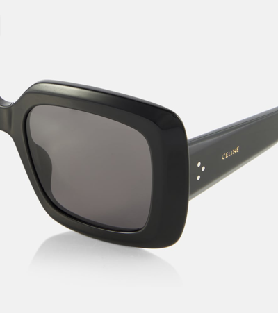 Shop Celine Bold 3 Dots Square Sunglasses In Black