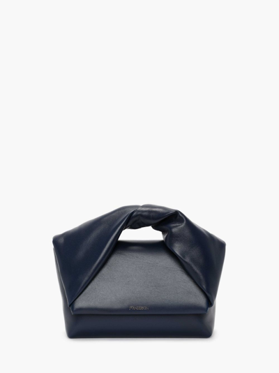 Shop Jw Anderson Large Twister - Leather Top Handle Bag