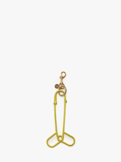 Shop Jw Anderson Penis Pin Keyring In Yellow