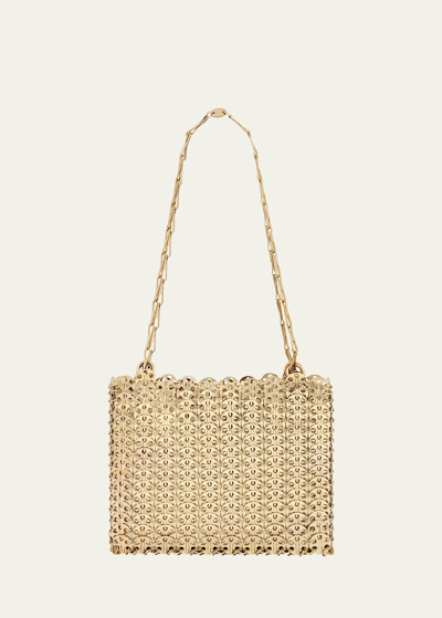 Shop Rabanne 1969 Allover Disc Brass Shoulder Bag In Light Gold