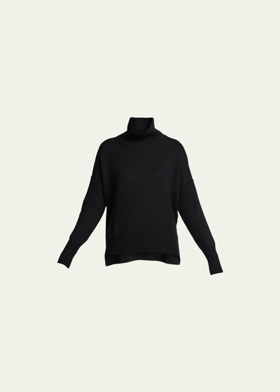 Shop Lisa Yang Heidi Cashmere Turtleneck Sweater In Black