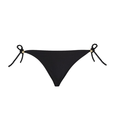 Shop Heidi Klein Side-tie Bikini Bottoms In Black