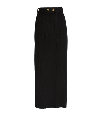 Shop Aeron Knitted Forum Skirt In Black