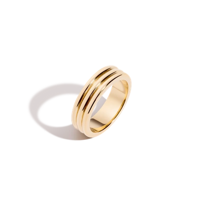 Shop Aurate New York Triple Row Ring In White