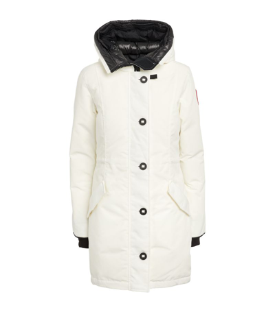Shop Canada Goose Rossclair Parka In White