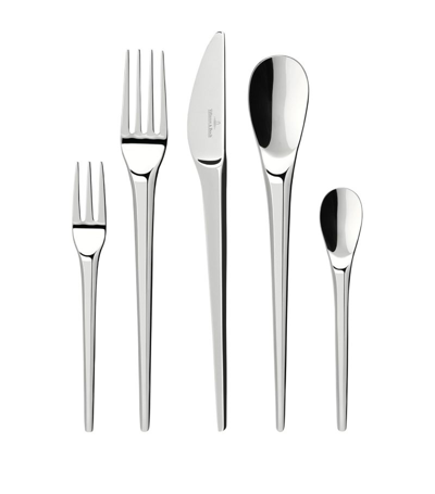 Shop Villeroy & Boch Newmoon 30-piece Cutlery Set In Metallic