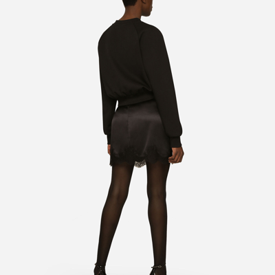 Dolce & Gabbana Woman Sweater Black Size 4 Virgin Wool, Cashmere In Black