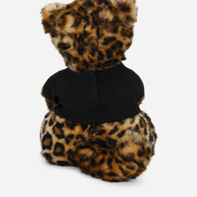 Dolce & Gabbana Leopard Mascot Soft Toy In Multicolor