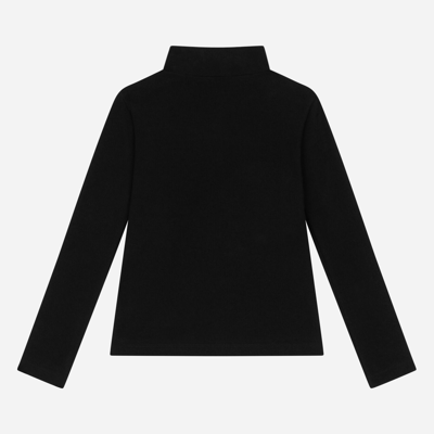 Dolce & Gabbana Interlock T-shirt With Logo Tag In Black