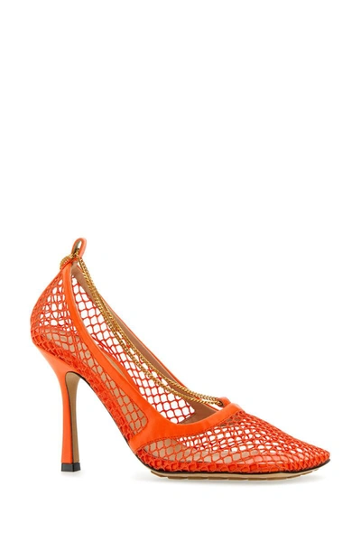 Shop Bottega Veneta Heeled Shoes In Orange