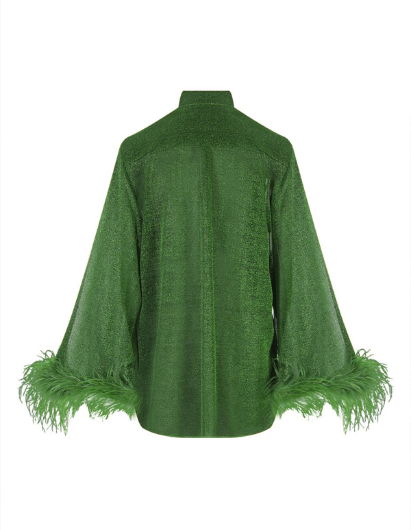 Oséree Lumière Plumage shirt - Green