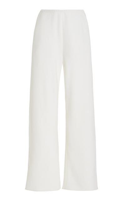 Wardrobe.nyc Wool-blend Wide-leg Pants In White