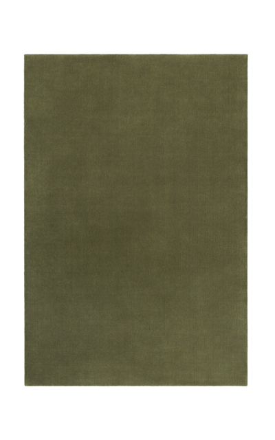 Nordic Knots Grand By ; Hand Loomed Area Rug In Moss; Size 6' X 9' In Green