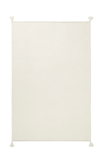 Shop Nordic Knots Merino By ; Flatweave Area Rug In Natural White; Size 10' X 14' In Off-white