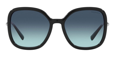 Shop Tiffany & Co . Oversized Frame Sunglasses In Black