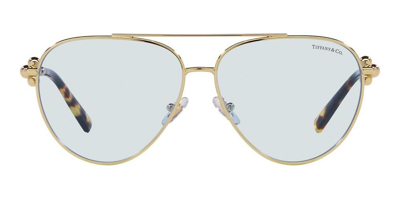 Shop Tiffany & Co . Aviator Frame Sunglasses In Gold