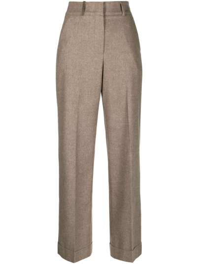 Shop Peserico Trousers With Wide Lapel