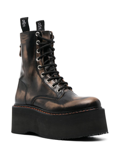 Shop R13 Double Stack Lace Up Boots