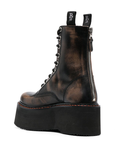Shop R13 Double Stack Lace Up Boots