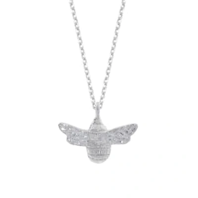 Shop Estella Bartlett - Bee Necklace In Silver In Metallic
