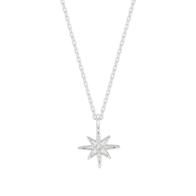 Shop Estella Bartlett - North Star Necklace In Silver In Metallic