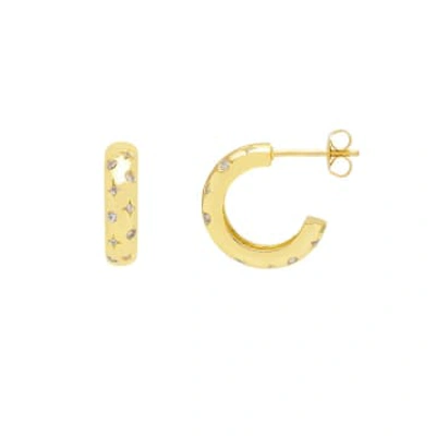 Shop Estella Bartlett - Constellation Hoop Gold Earrings