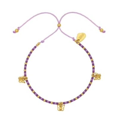 Shop Estella Bartlett - Multi Butterfly Bracelet In Gold
