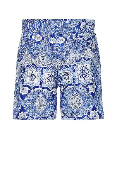 Shop Moncler Swim Short In Bluette