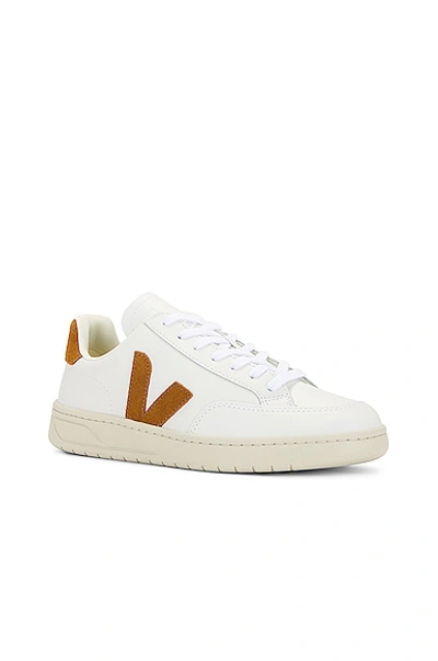 Shop Veja V-12 Sneaker In Extra White & Camel