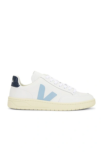Shop Veja V-12 Sneaker In Extra White  Steel & Nautico