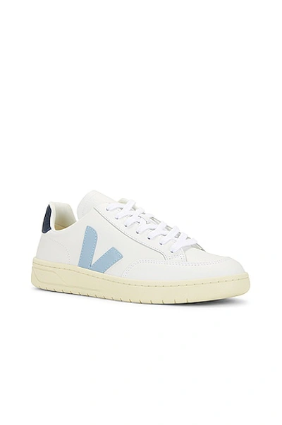 Shop Veja V-12 Sneaker In Extra White  Steel & Nautico