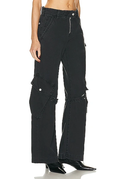 Shop Acne Studios Trouser In Washed Black