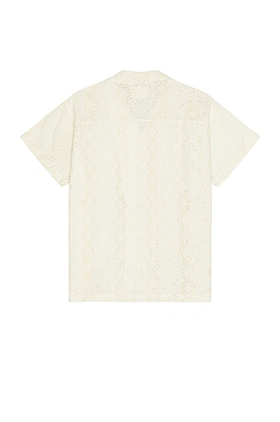 Shop Harago Cut Work Embroidery Shirt In Cream