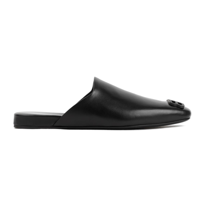 Shop Balenciaga Cosy New Bb Mules Shoes In Black