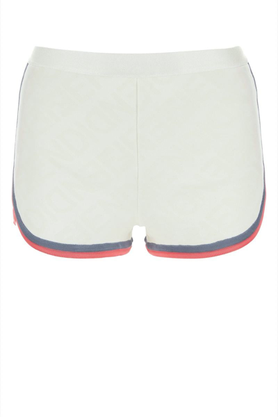 Shop Fendi Shorts In White