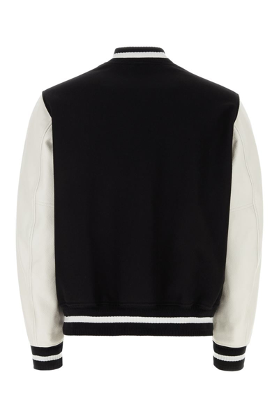 Shop Givenchy Jackets In Blackwhite
