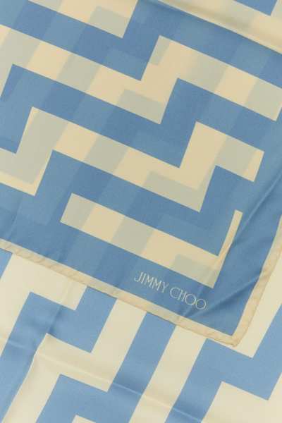 Shop Jimmy Choo Scarves And Foulards In Blue