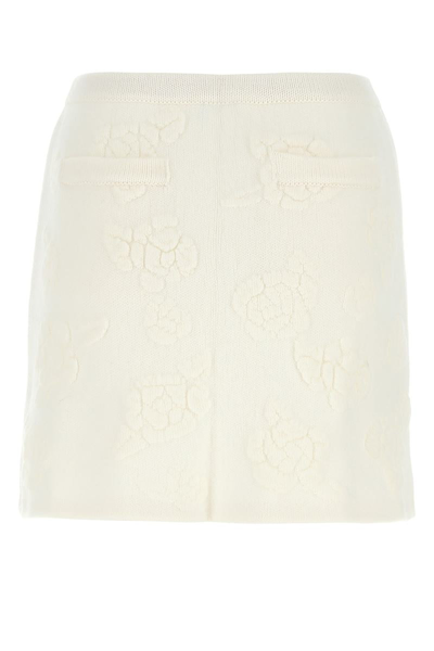 Shop Magda Butrym Skirts In Cream