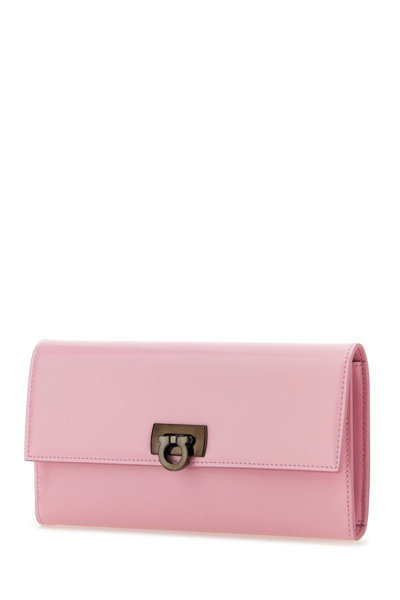 Shop Ferragamo Salvatore  Wallets In Bubblegum