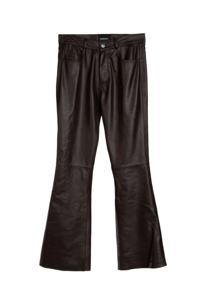 Shop Simonetta Ravizza Pants In Coffee